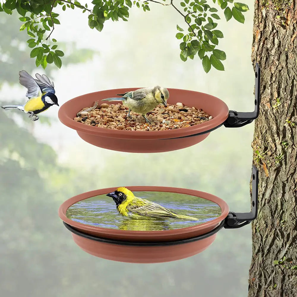 Wall-Mounted Bird Feeder Trays