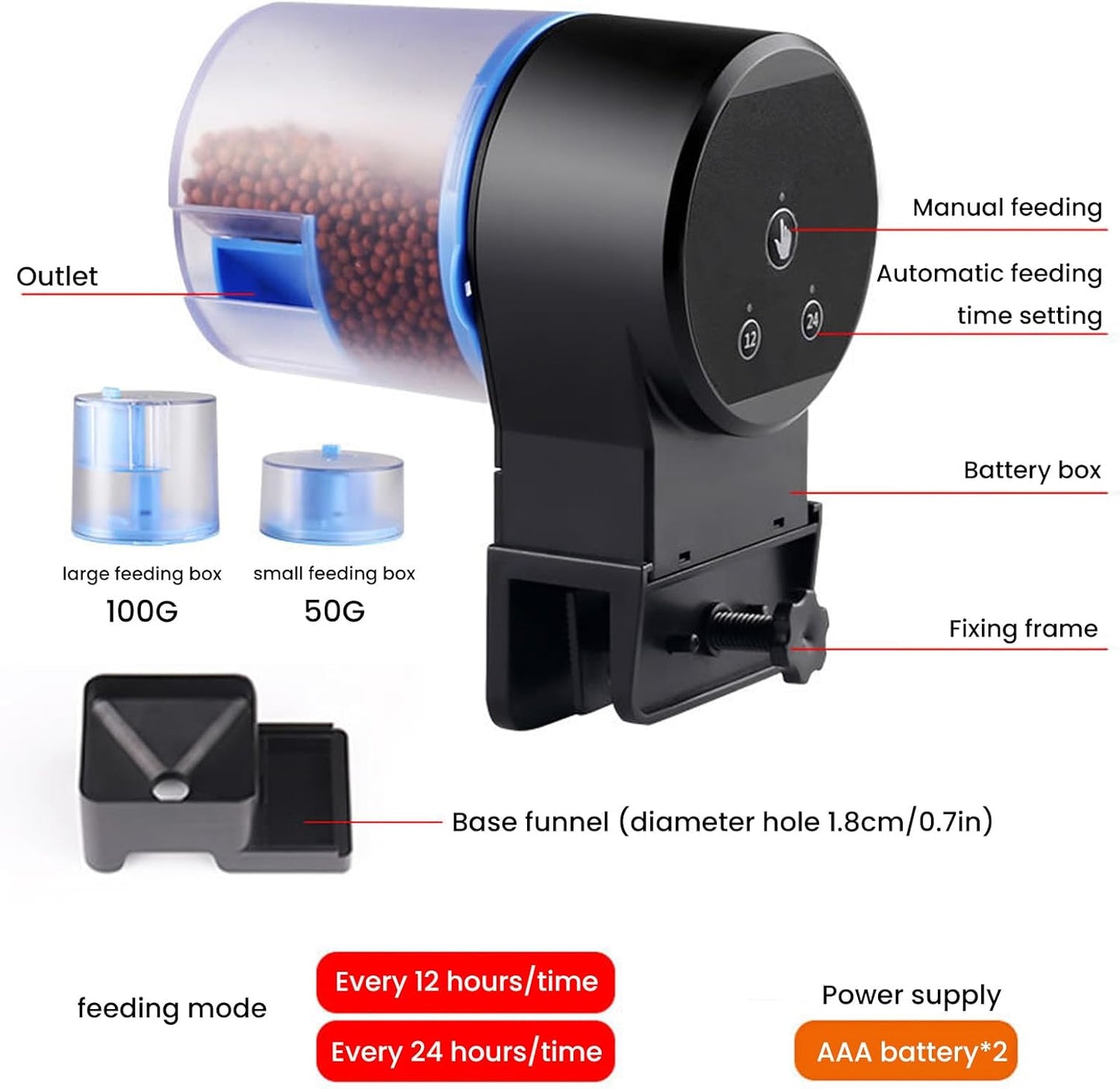 Auto Fish Food Dispenser