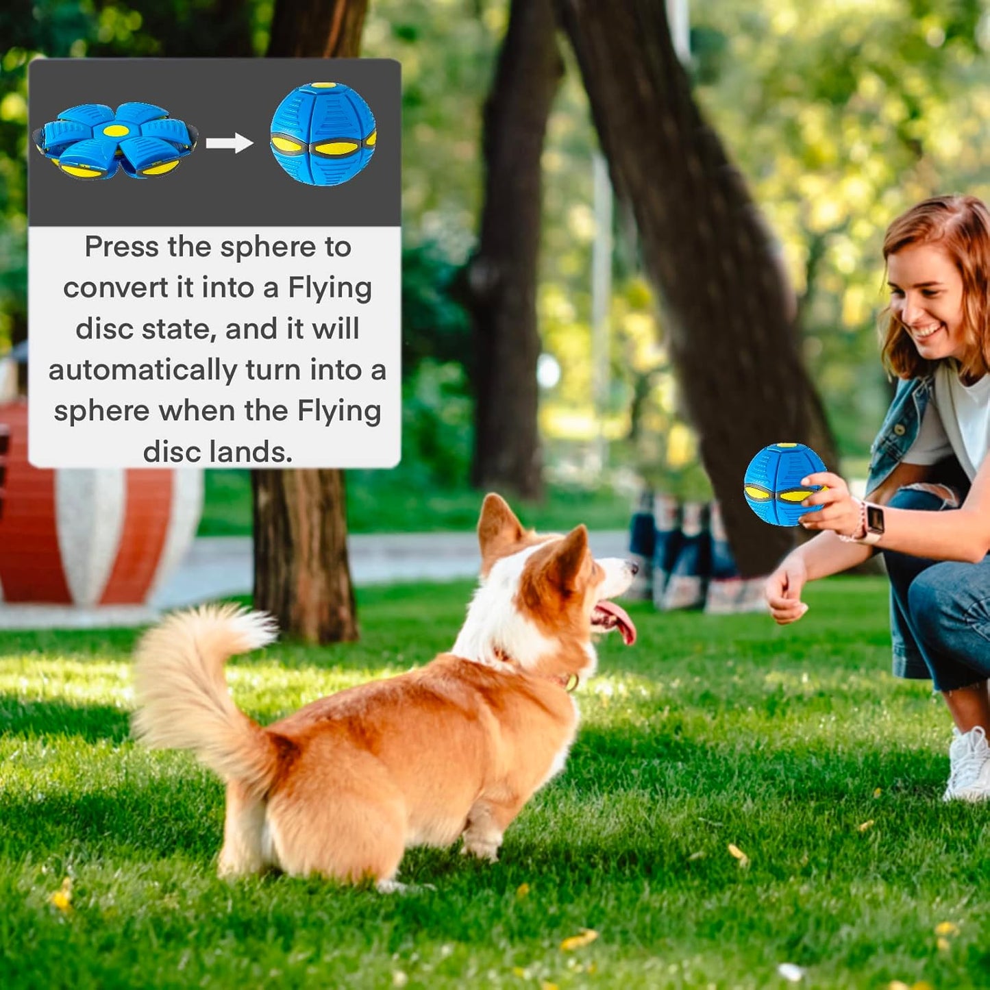Interactive Flying Saucer Disc Ball