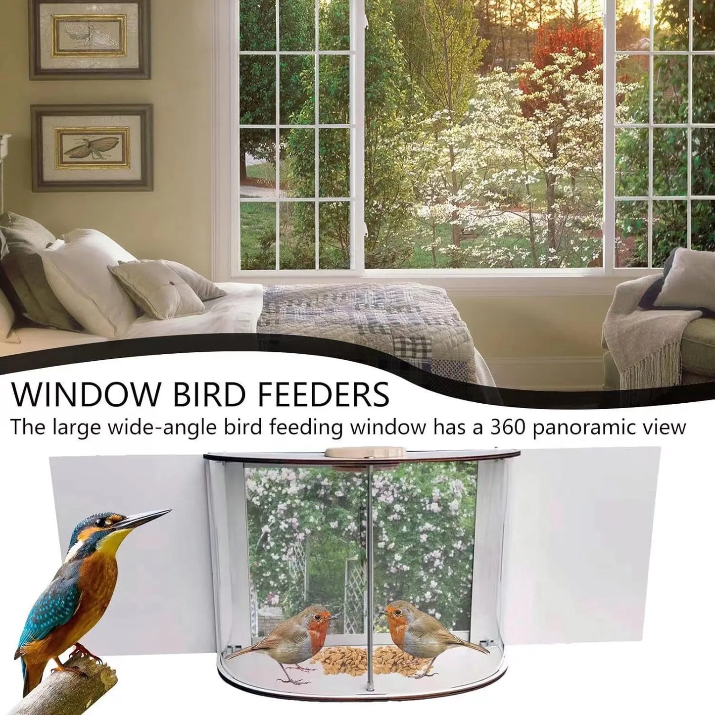 Indoor Window Bird Feeder