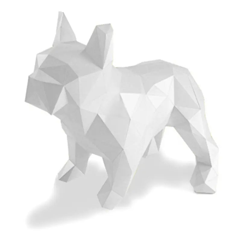 3D Paper Model of French Bulldog
