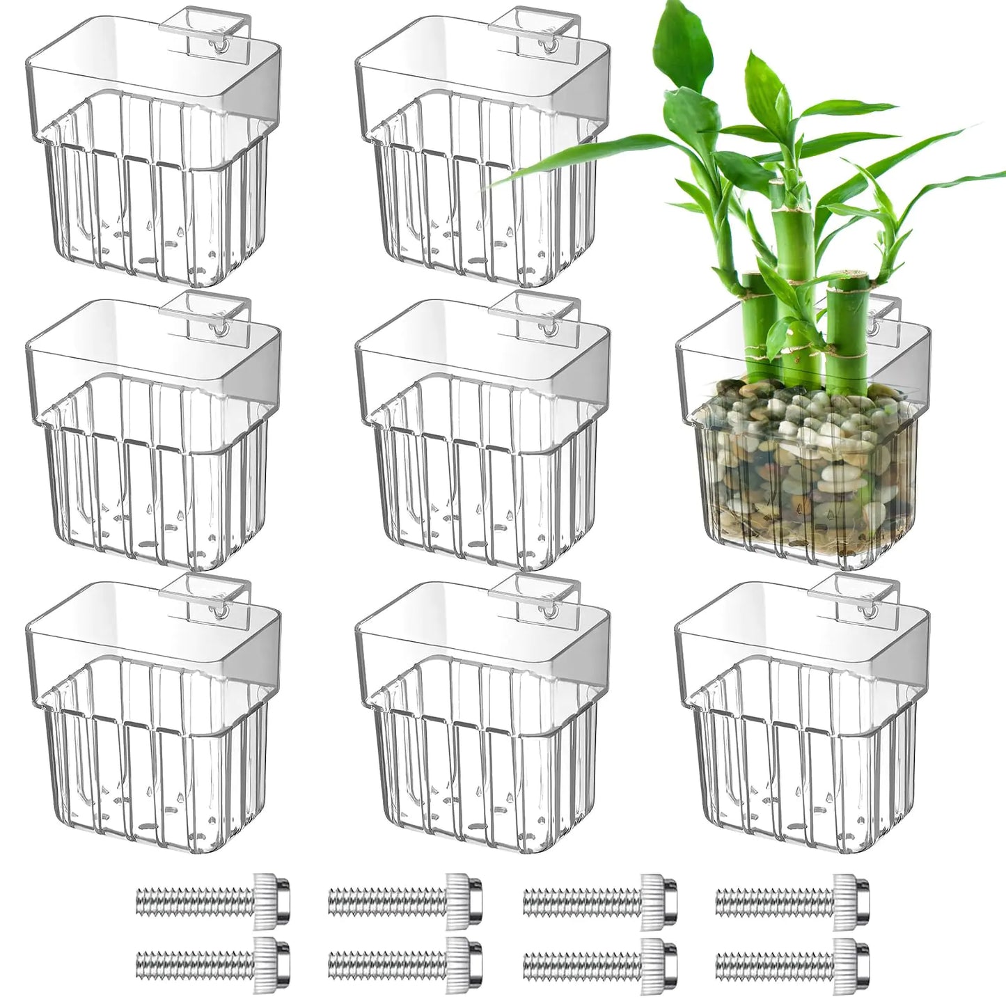 4PCs Hanging Aquatic Plant Pot Holder