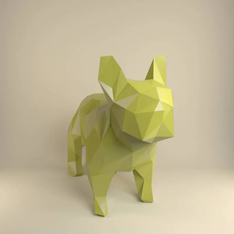 3D Paper Model of French Bulldog
