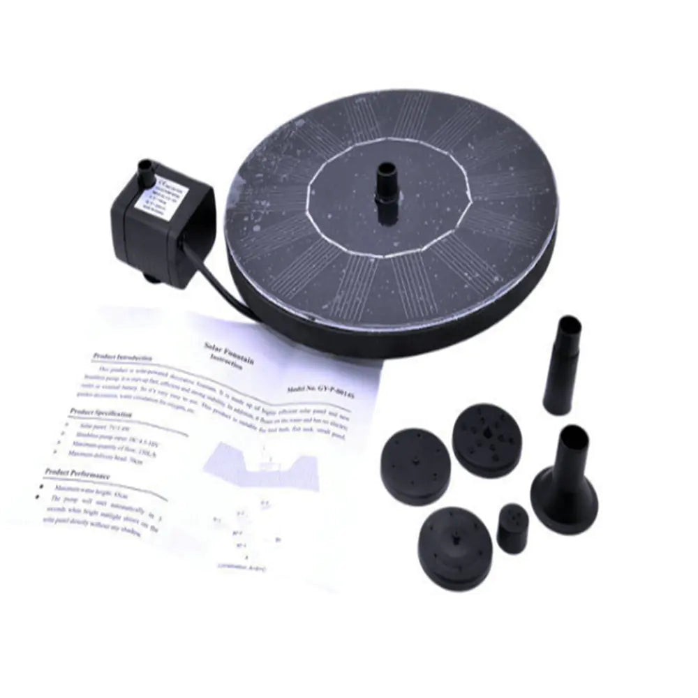 Miniature Solar Bird Feeder Fountain Pump