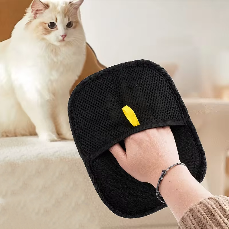 Electrostatic Pet Hair Grooming Gloves