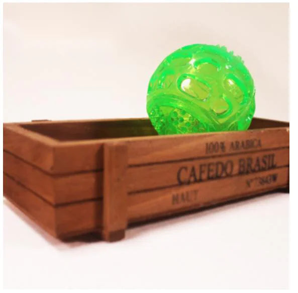 Pet Squeak Chew Bouncy Rubber Toy Ball