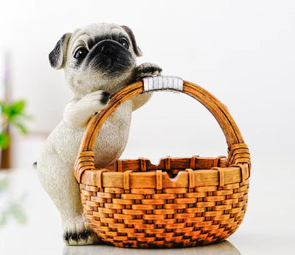 Dog Home Decor Figurine & Key Storage Box