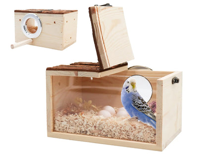 Transparent Wood Parrot Box House