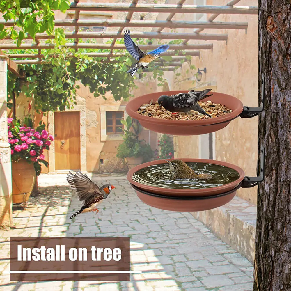 Wall-Mounted Bird Feeder Trays
