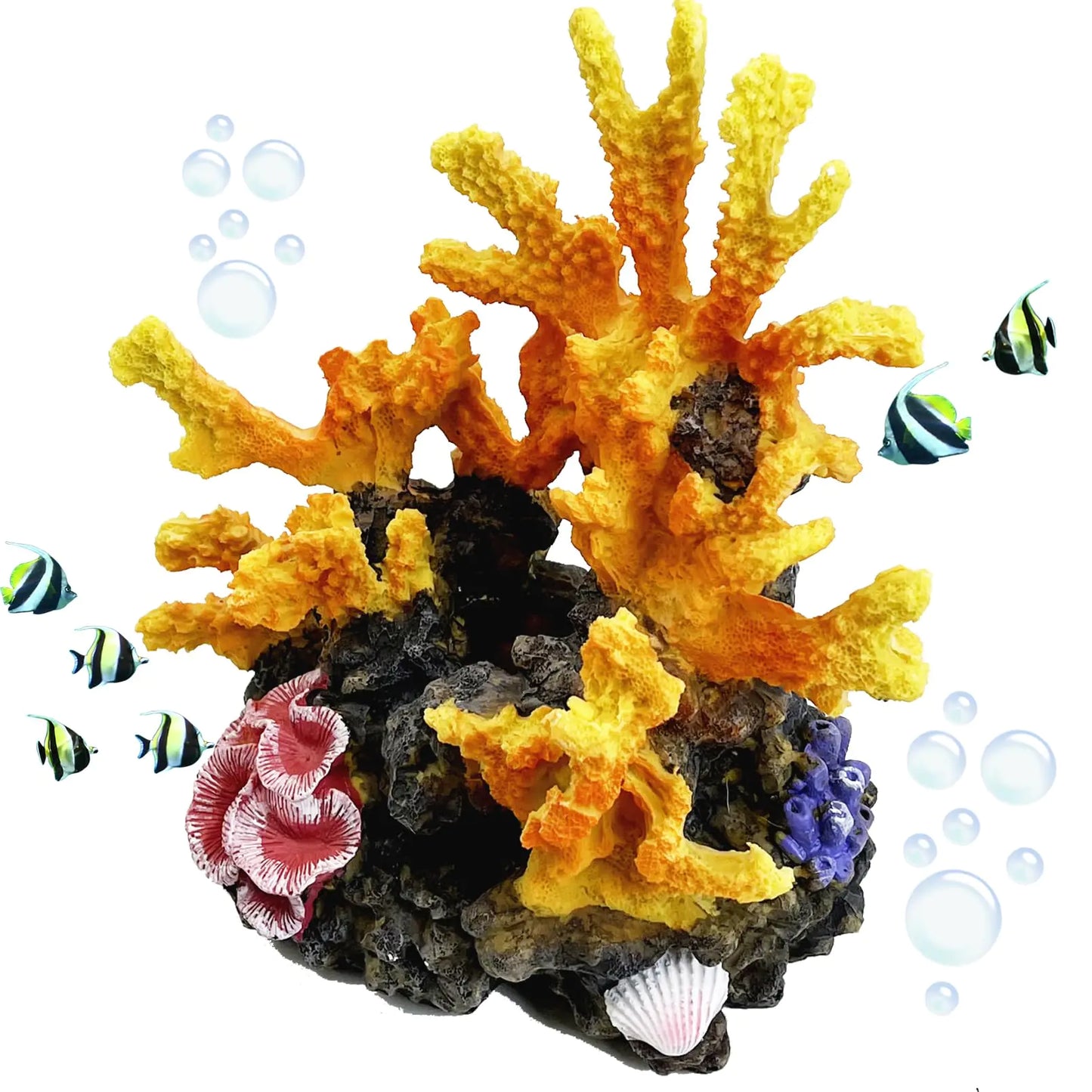 Artificial Aquarium Coral Ornament Fish Cave