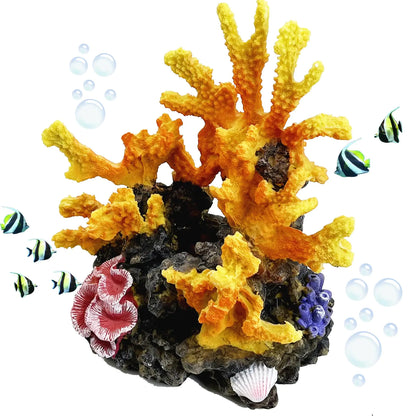 Artificial Aquarium Coral Ornament Fish Cave
