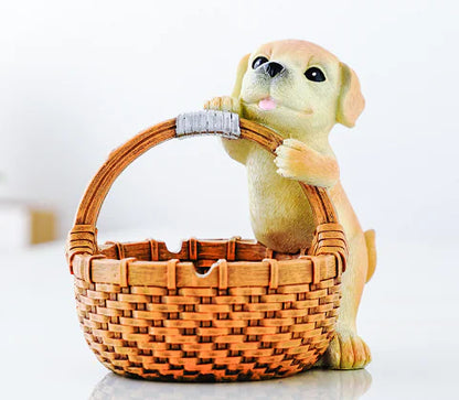 Dog Home Decor Figurine & Key Storage Box