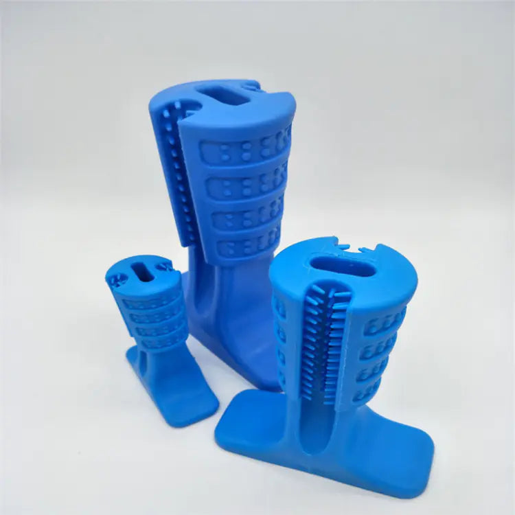 Dog Toothbrush & Rubber Molar Cleaning Toy