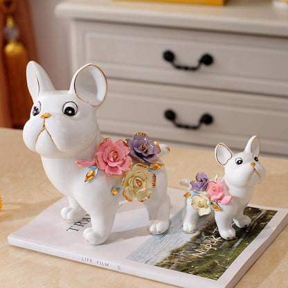 Home Decor for Living Room Dog Figurine