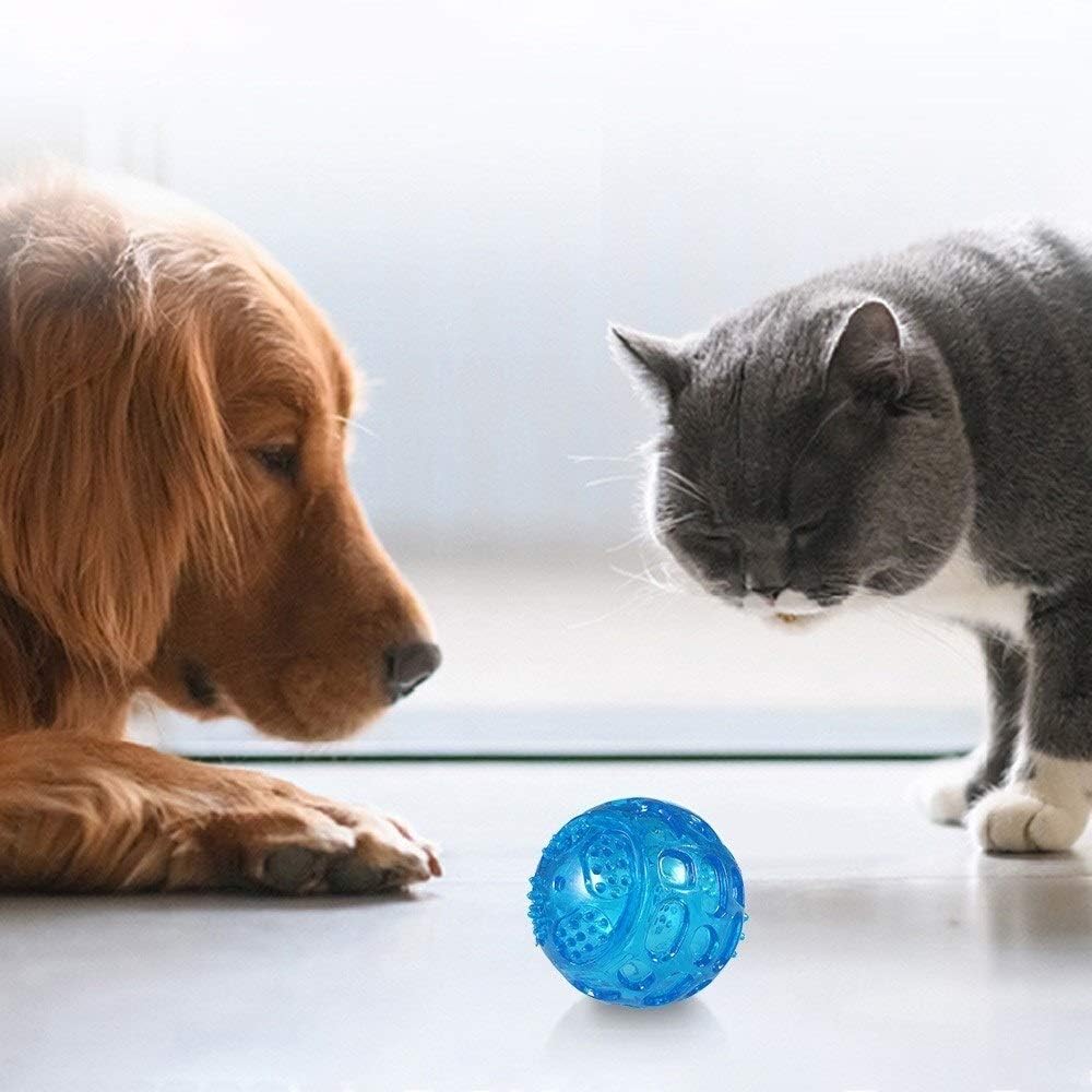 Pet Squeak Chew Bouncy Rubber Toy Ball
