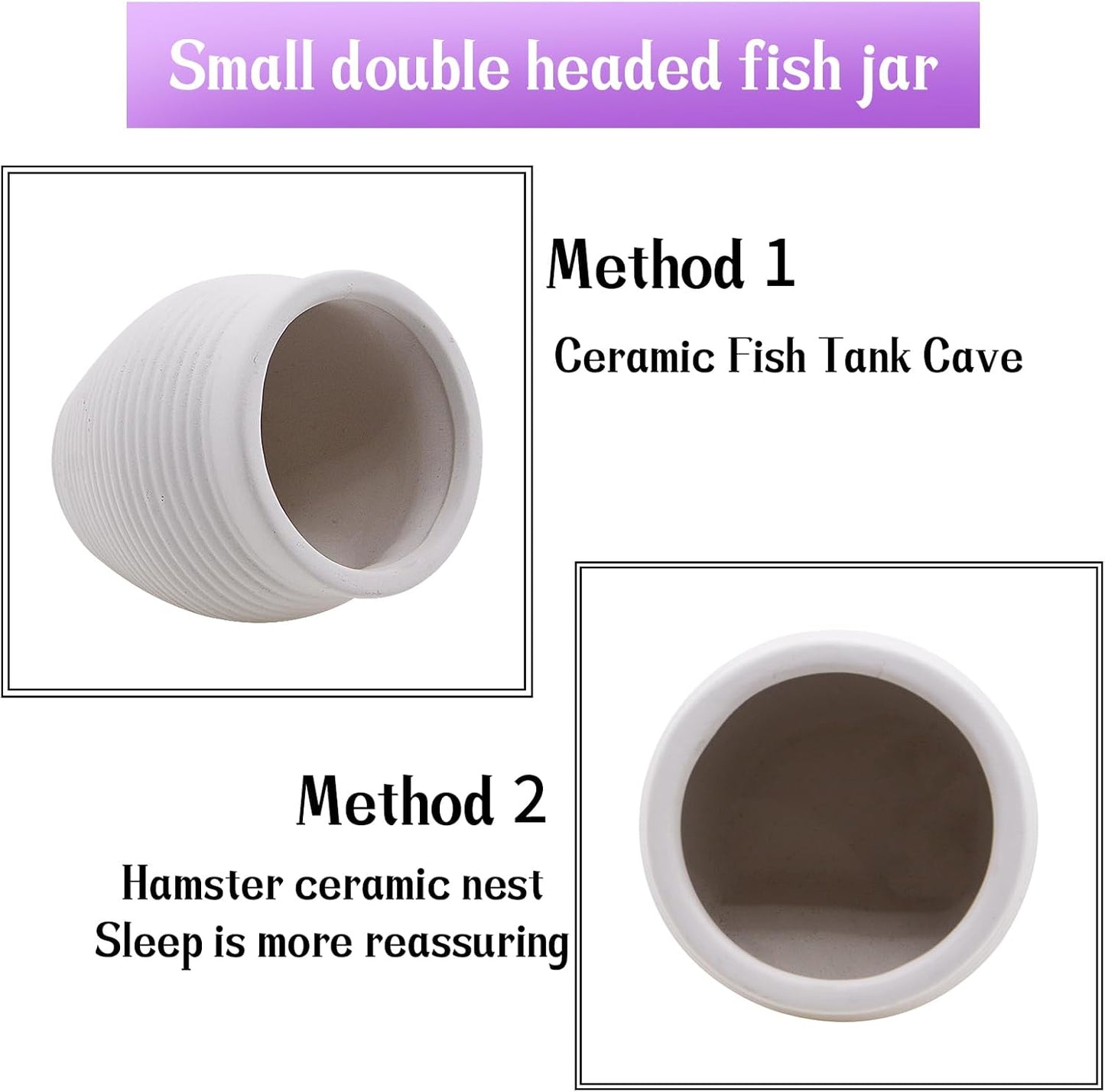 Ceramic Jar Fish Tank Hideout & House