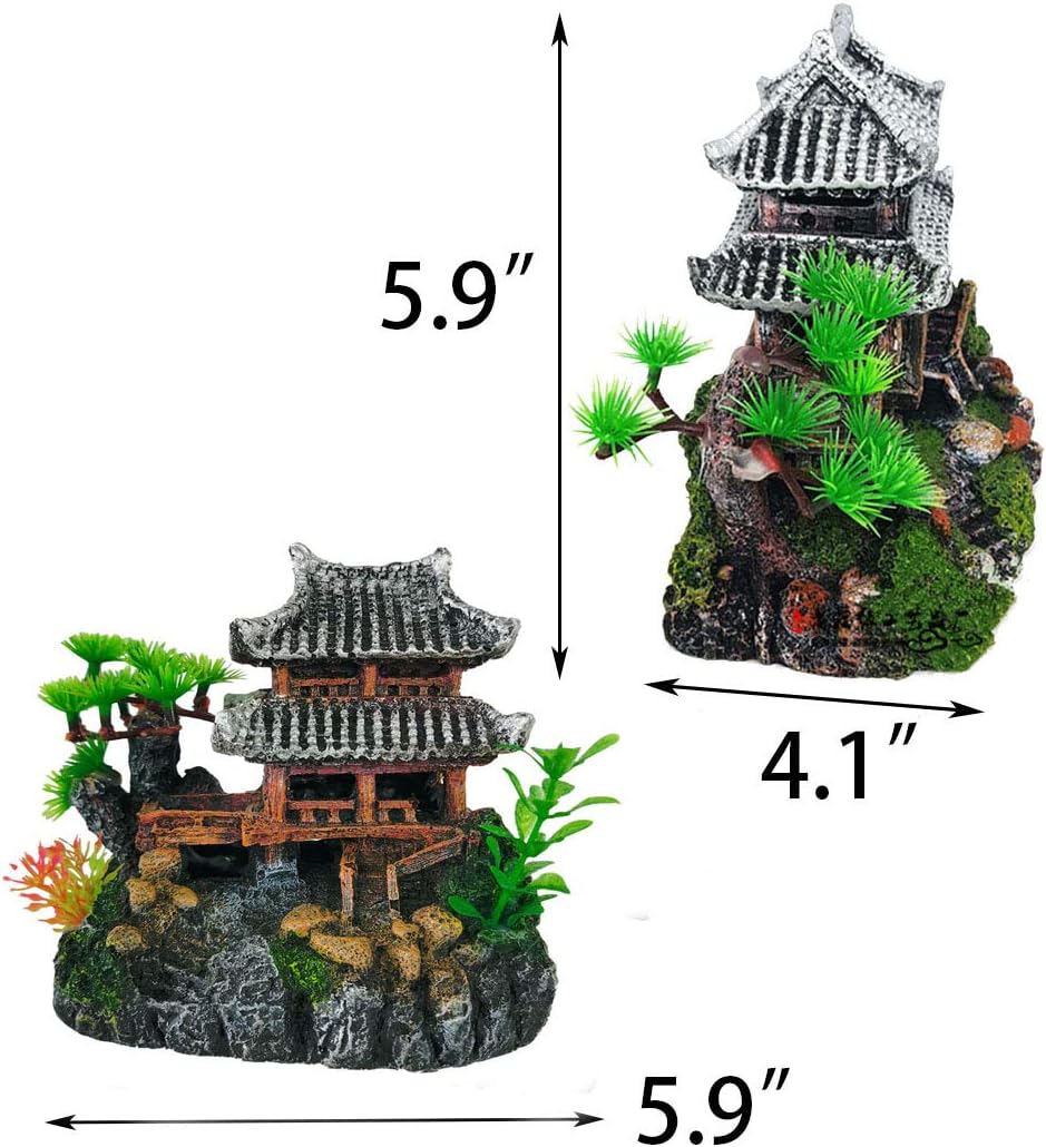 Aquarium Classical Resin Castle