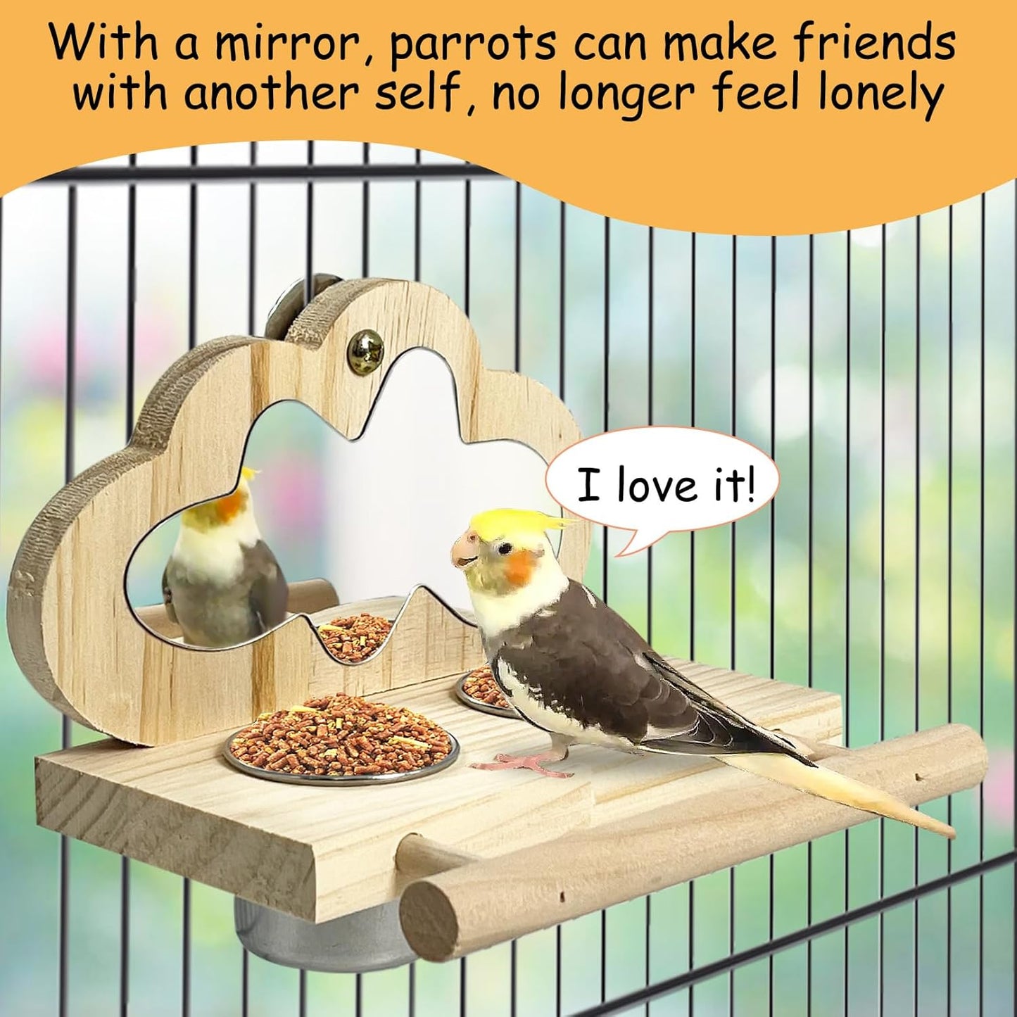 Birds Food Water Bowls