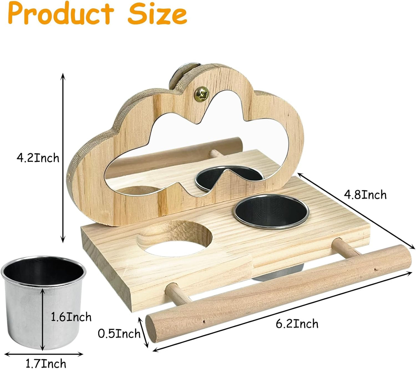 Birds Food Water Bowls