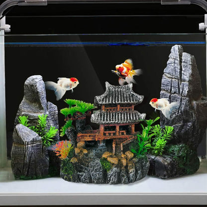 Aquarium Classical Resin Castle