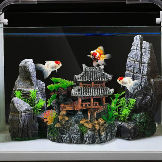 Aquarium Classical Resin Castle