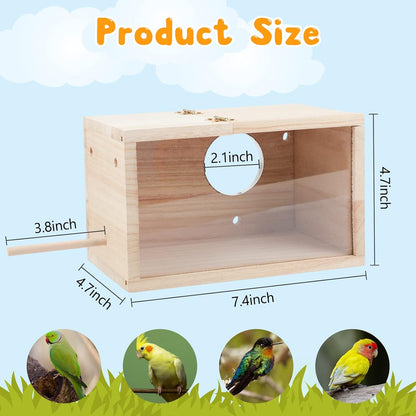 Transparent Wood Parrot Box House