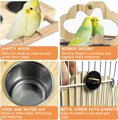 Birds Food Water Bowls