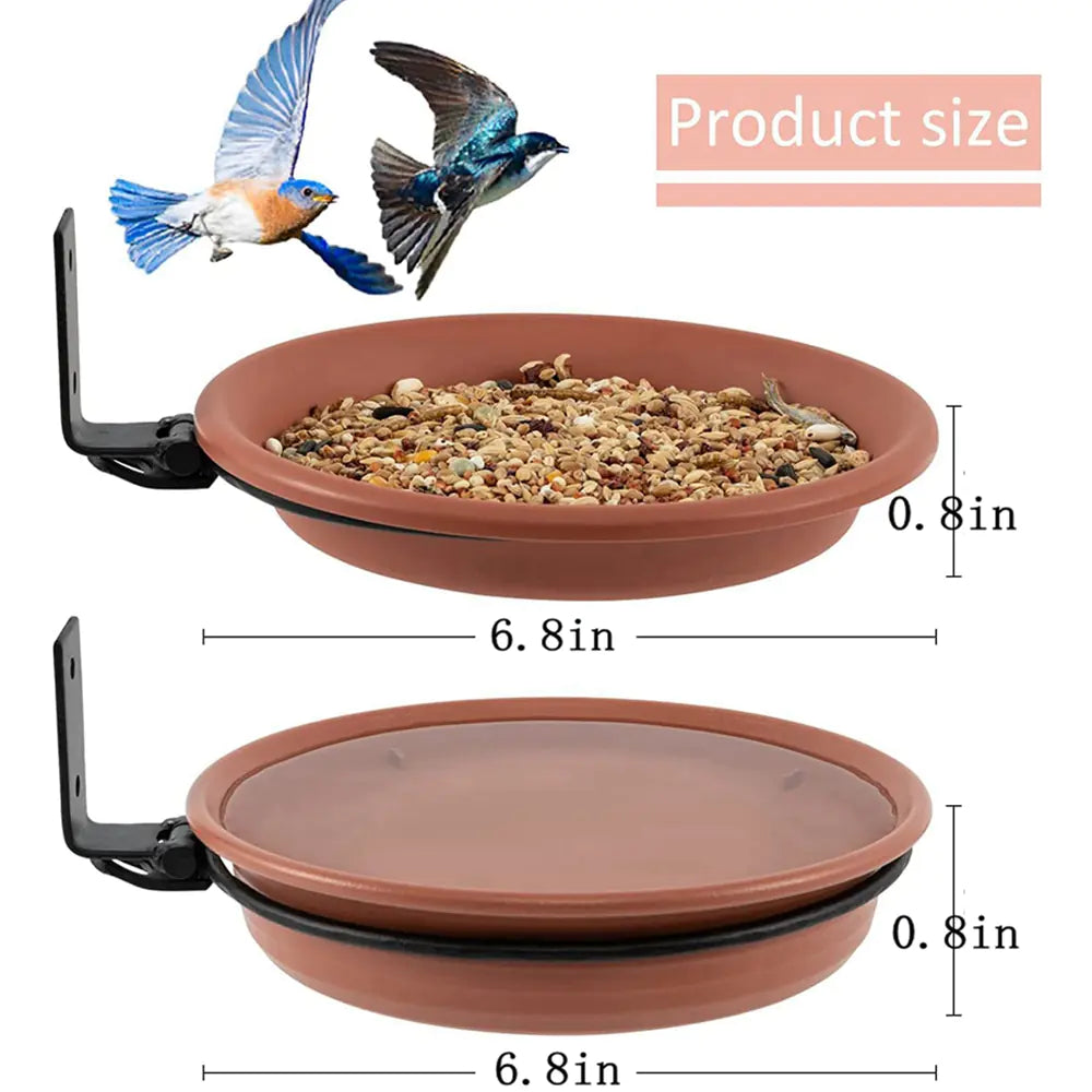 Wall-Mounted Bird Feeder Trays