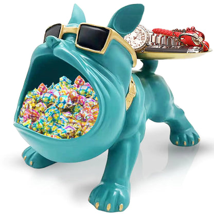 Resin French Bulldog Tray Statue