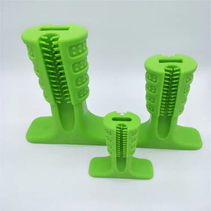 Dog Toothbrush & Rubber Molar Cleaning Toy
