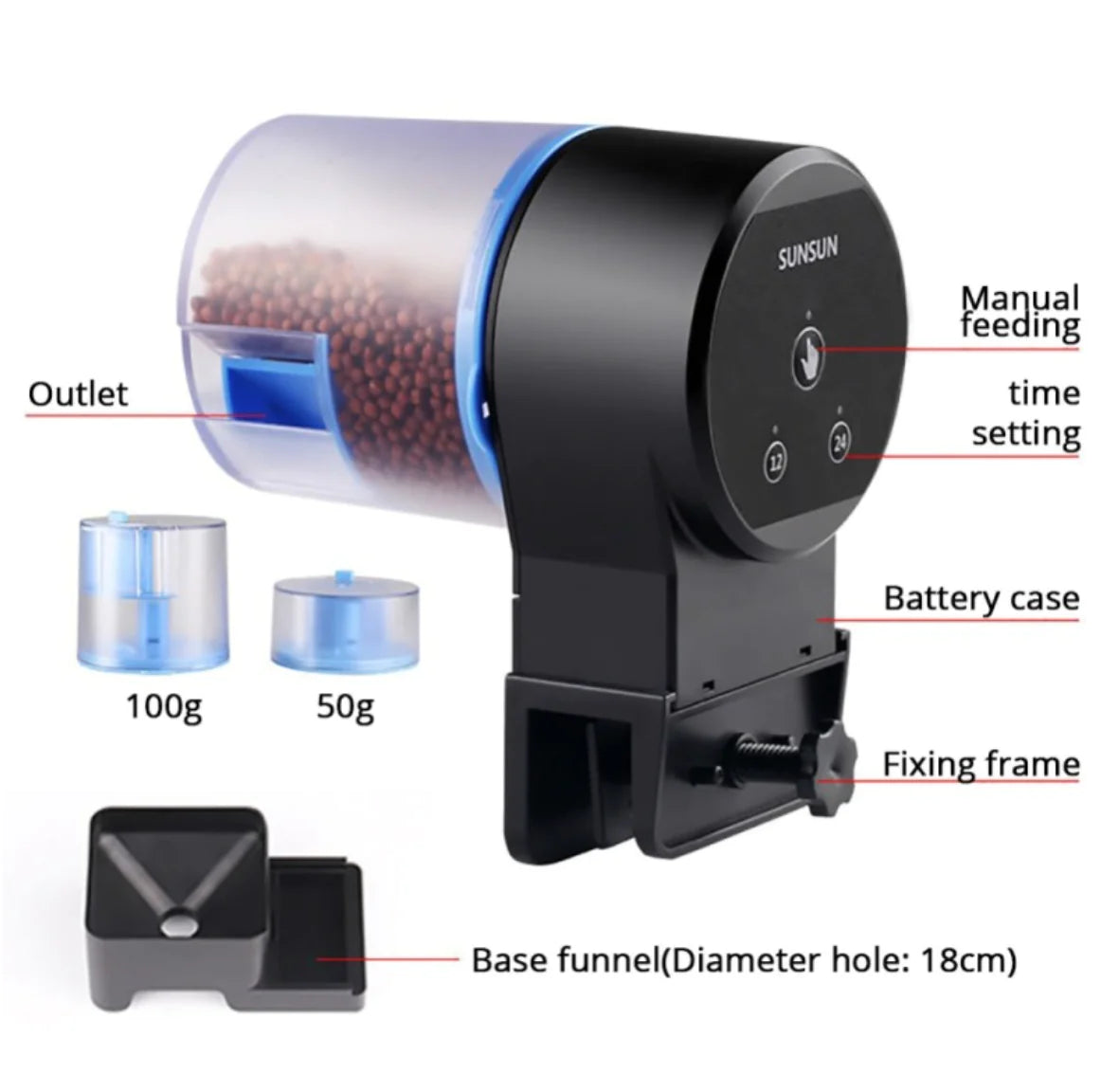 Auto Fish Food Dispenser