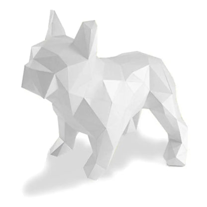 3D Paper Model of French Bulldog