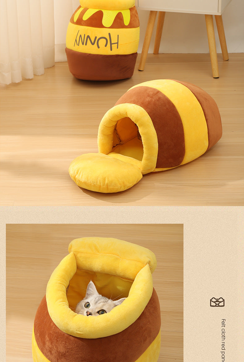 Semi Enclosed Anti Slip Bottom Cats Cave