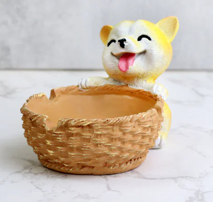 Dog Home Decor Figurine & Key Storage Box