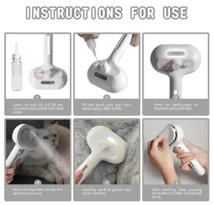 Steamy Pet Spray Brush