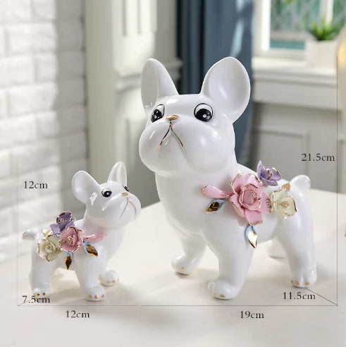Home Decor for Living Room Dog Figurine