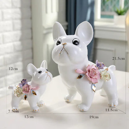 Home Decor for Living Room Dog Figurine