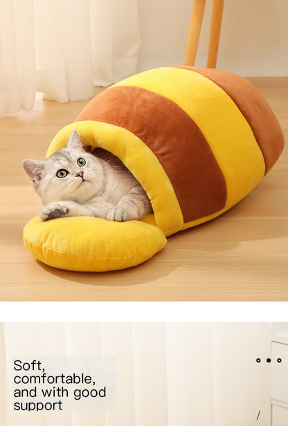 Semi Enclosed Anti Slip Bottom Cats Cave