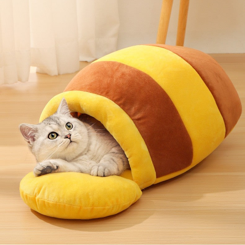 Semi Enclosed Anti Slip Bottom Cats Cave