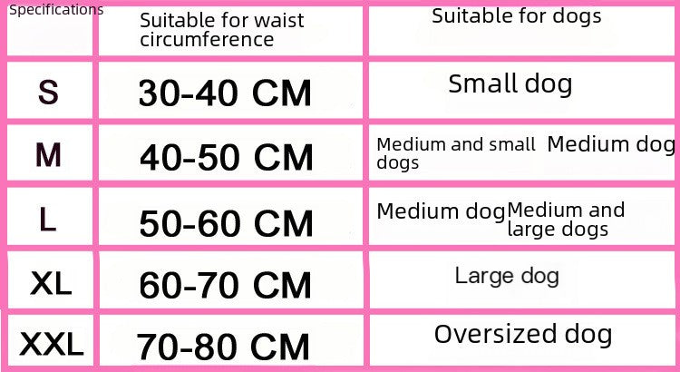 Large Breed Dog Diapers