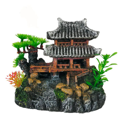 Aquarium Classical Resin Castle