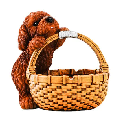 Dog Home Decor Figurine & Key Storage Box