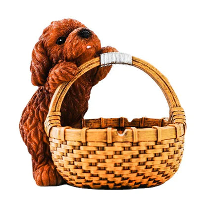 Dog Home Decor Figurine & Key Storage Box