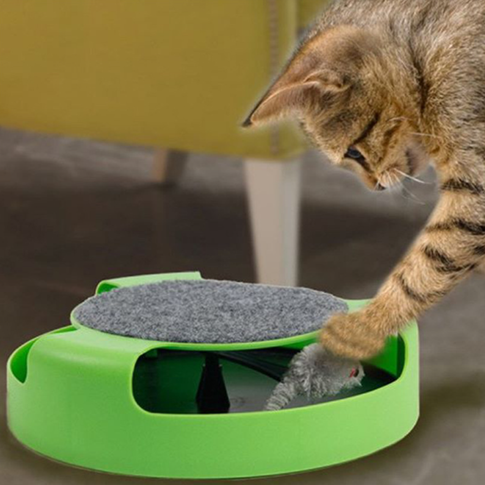 Cat Scratching Post and Mouse Toy