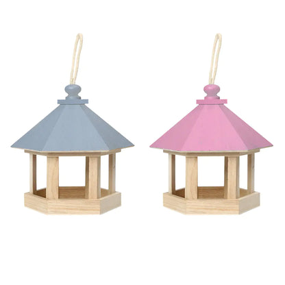 Wooden Bird Feeder & Water Dispenser