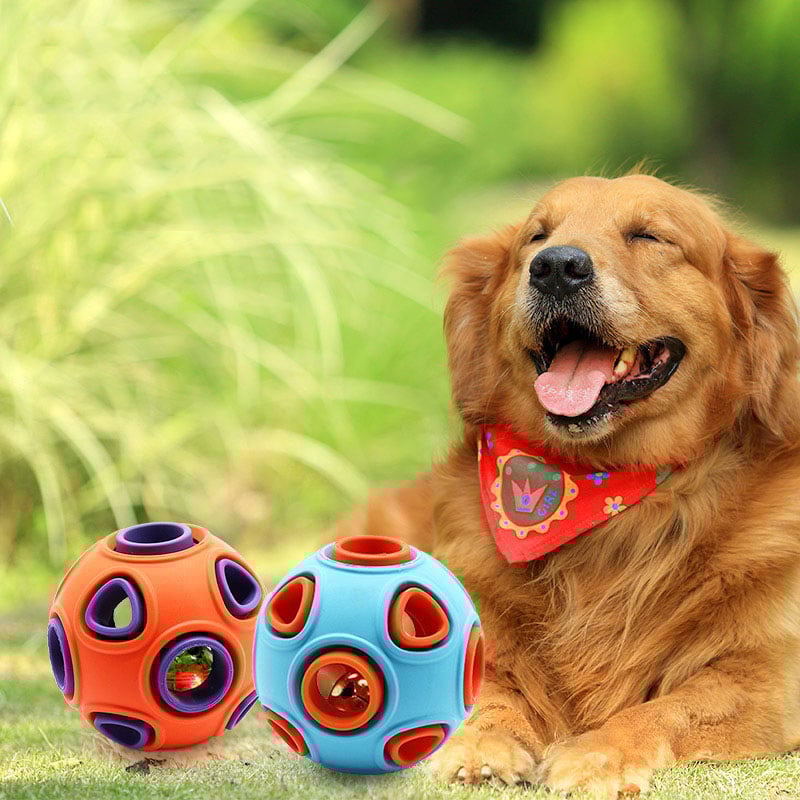 Interactive LED Sound Chewing Ball Dog Toy