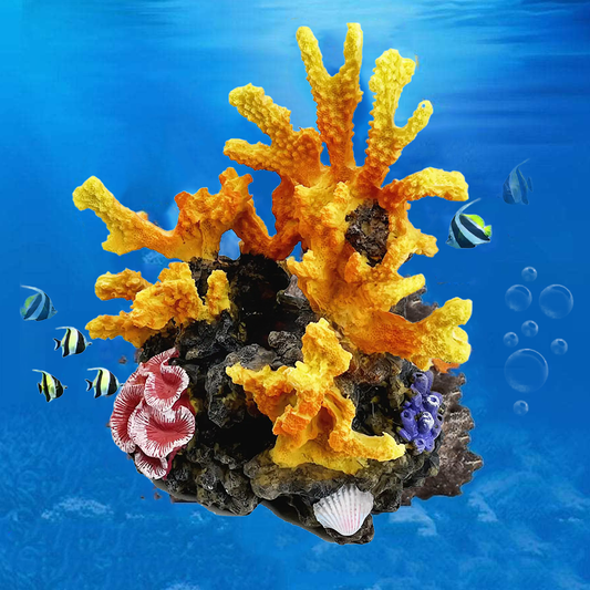 Artificial Aquarium Coral Ornament Fish Cave