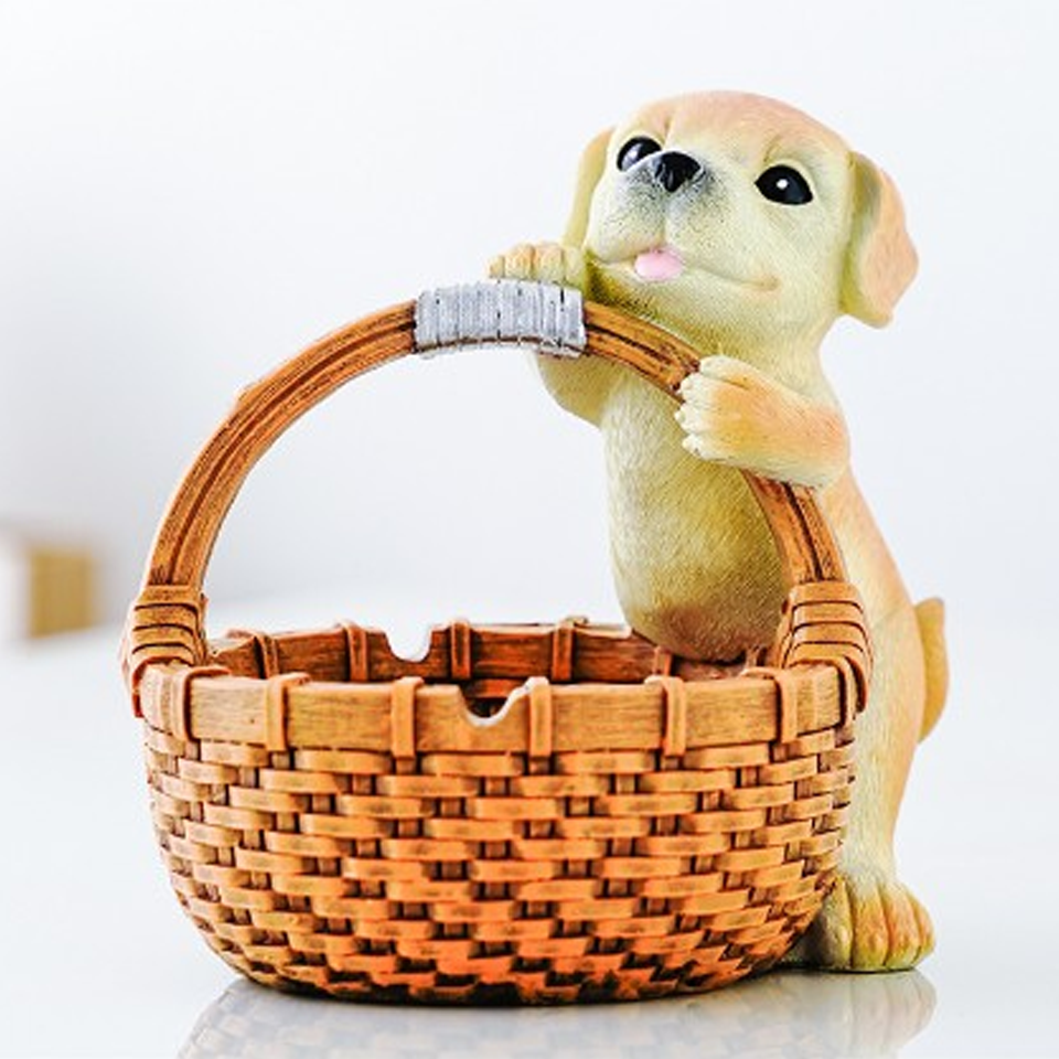 Dog Home Decor Figurine & Key Storage Box