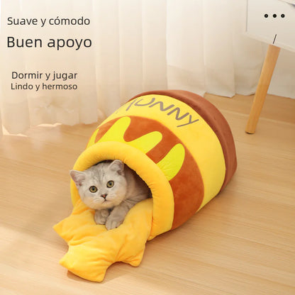 Semi Enclosed Anti Slip Bottom Cats Cave
