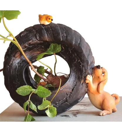 Realistic Dog Figurine